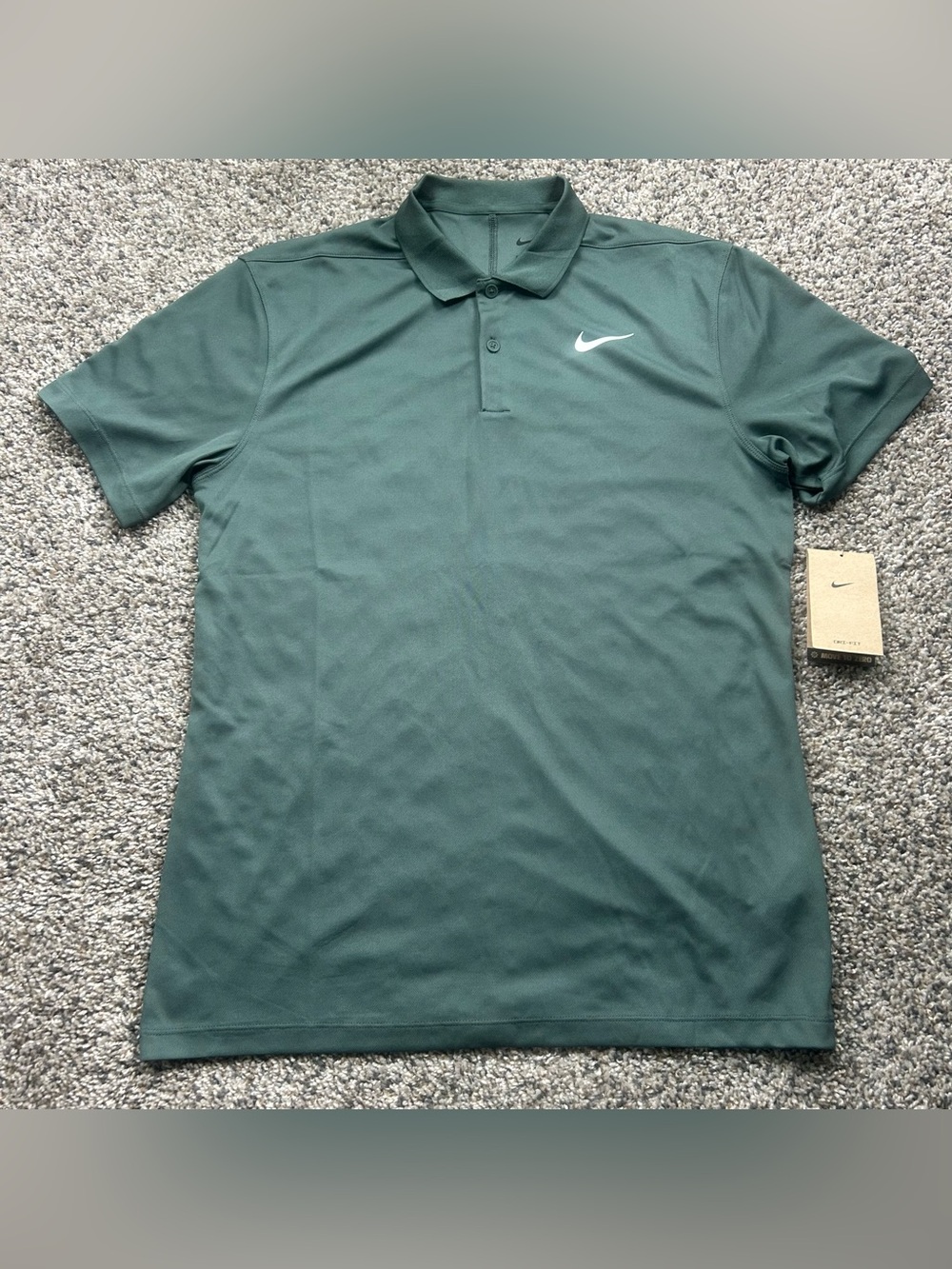 Nike Court Dri-FIT Tennis Polo Shirt Green Men's Size Small DD8372-338